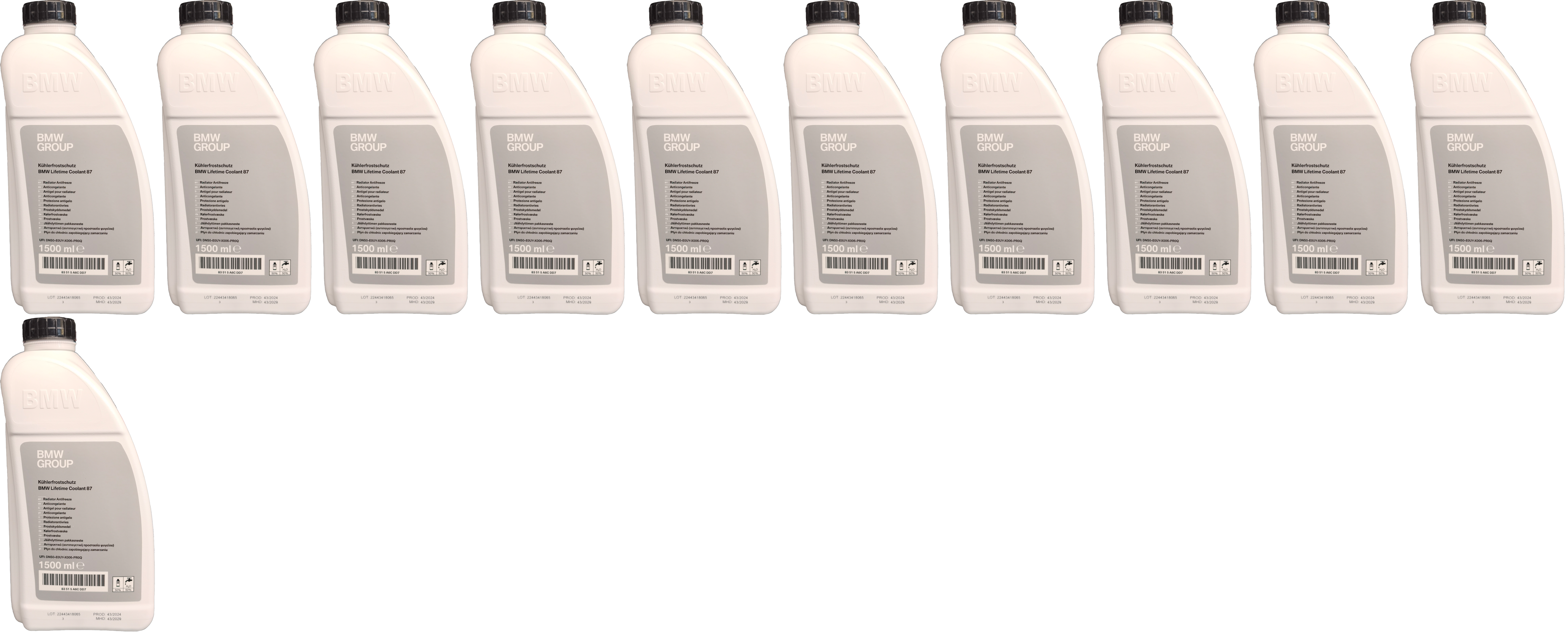 Original BMW Kühler-Gefrier- Korrosionschutzmittel nitritfrei 11x1,5=16,5 Liter